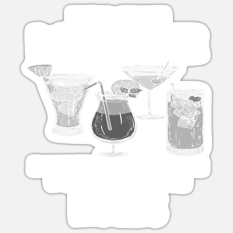 Bartender My Rules Saying Gift Sticker size S (10 x 10 cm)