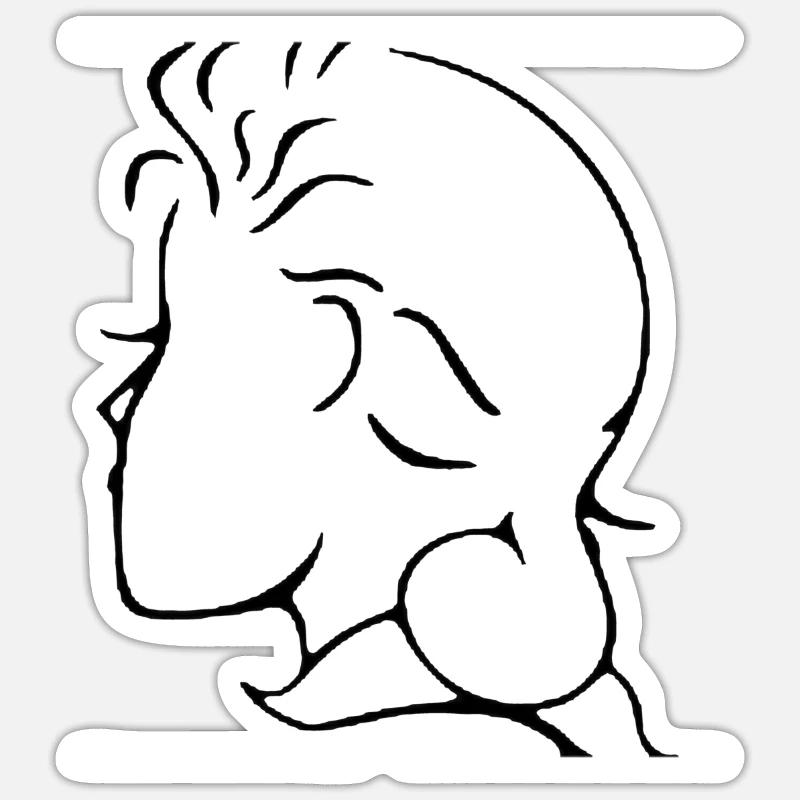 Conception d’illusion Sticker taille S (10 x 10 cm)