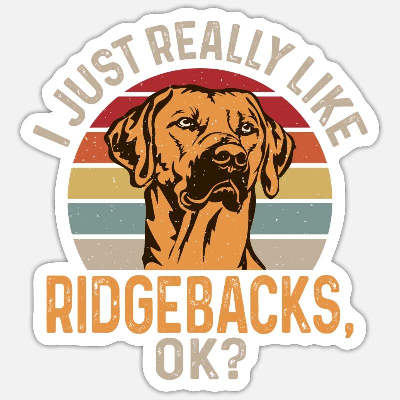Rhodesian Ridgeback Dog - Sticker size S (10 x 10 cm) - white matte