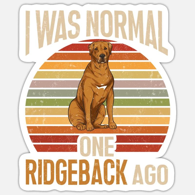 Rhodesian Ridgeback Dog - Sticker size S (10 x 10 cm) - white matte