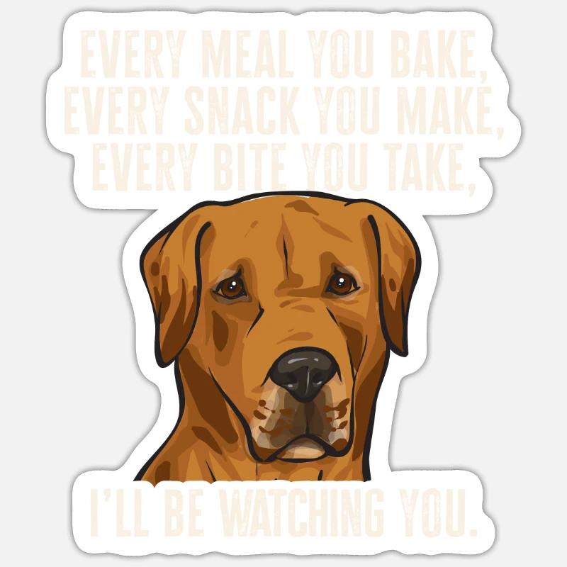 Rhodesian Ridgeback Hund - Sticker Größe S (10 x 10 cm) - Mattweiß