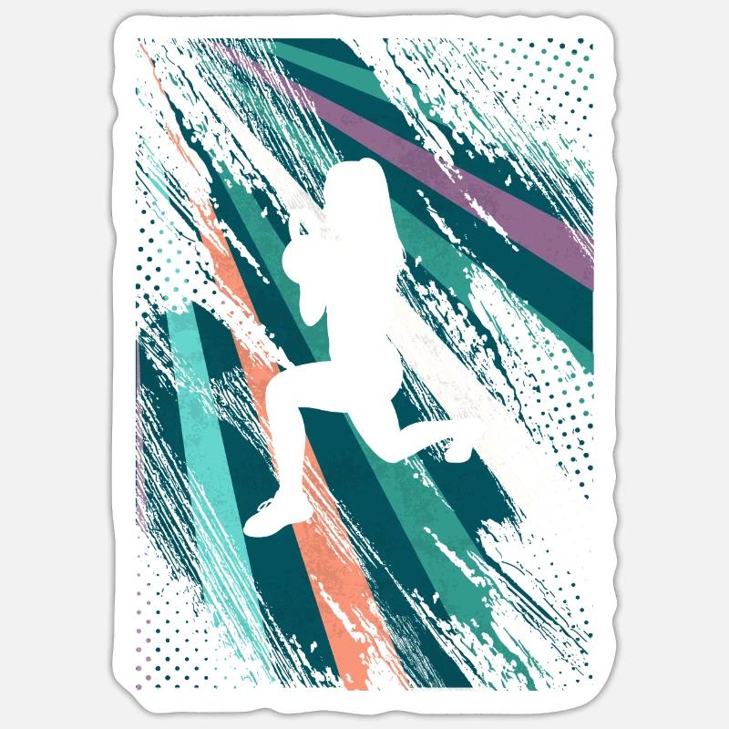 Retro HIIT - Sticker size S (10 x 10 cm) - white matte