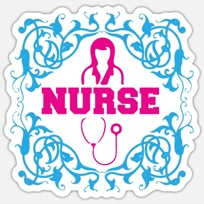 KRANKENSCHWESTER Pflegerin Sticker Größe S (10 x 10 cm)