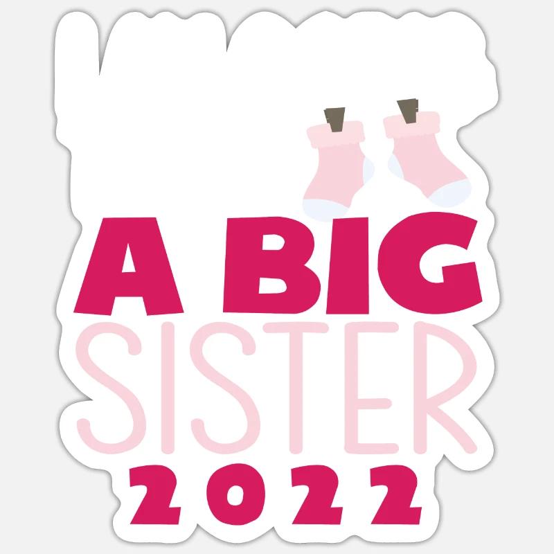 Ich Werde Eine Große Schwester Sticker Größe S (10 x 10 cm)