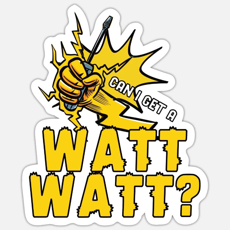 Electrician Electrical Engineer Lineman Electrical Sticker size S (10 x 10 cm)