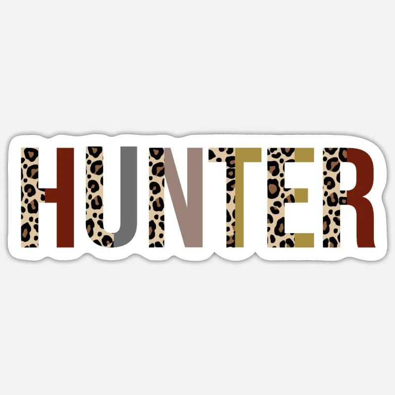 Hunter - Sticker size S (10 x 10 cm) - white matte