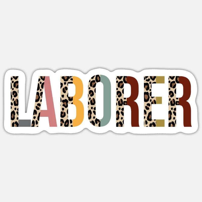 Arbeiter Sticker Größe S (10 x 10 cm)