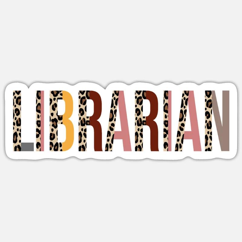 Librarian Sticker size S (10 x 10 cm)