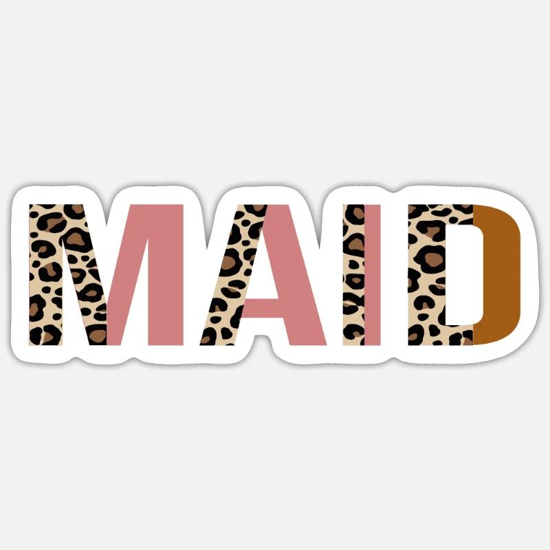 Servante - Sticker taille S (10 x 10 cm) - blanc mat
