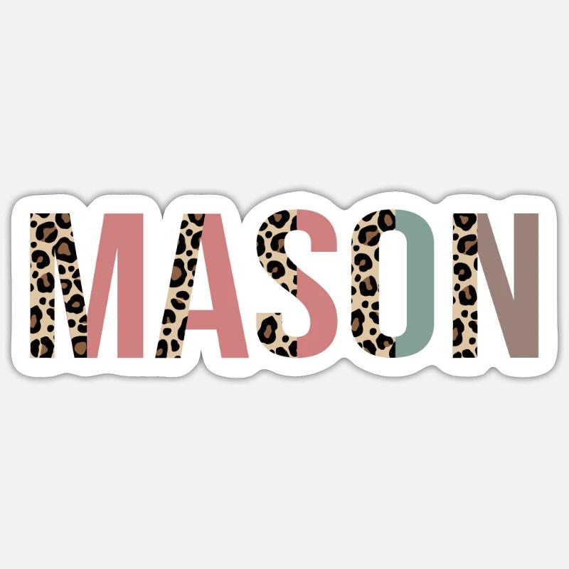 Maçon - Sticker taille S (10 x 10 cm) - blanc mat