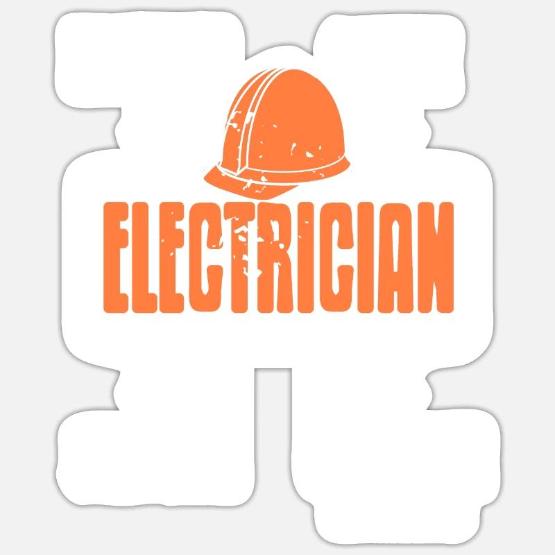 Problem Solution Coffee Sarcasm Funny Electrician Sticker Größe S (10 x 10 cm)