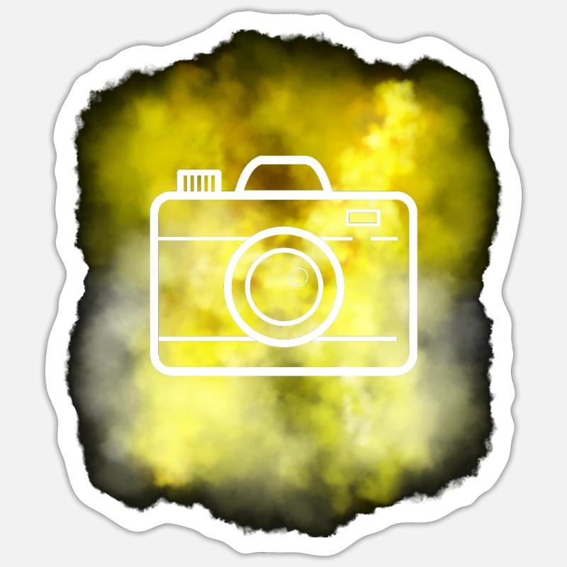 Camera - Sticker size S (10 x 10 cm) - white matte
