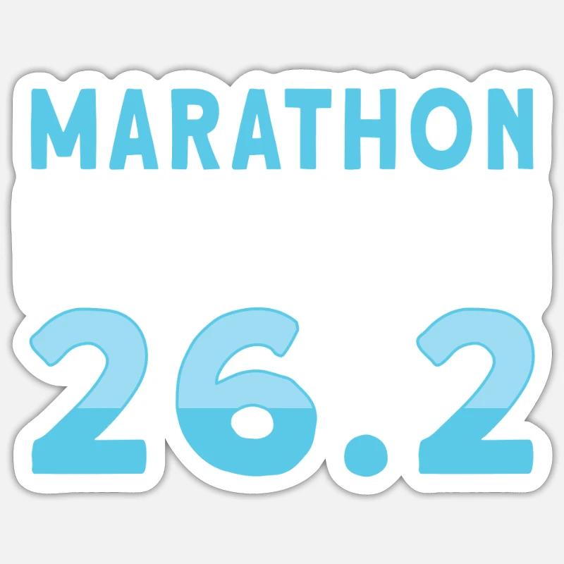 Runners's Half Marathon Finishers - Sticker size S (10 x 10 cm) - white matte