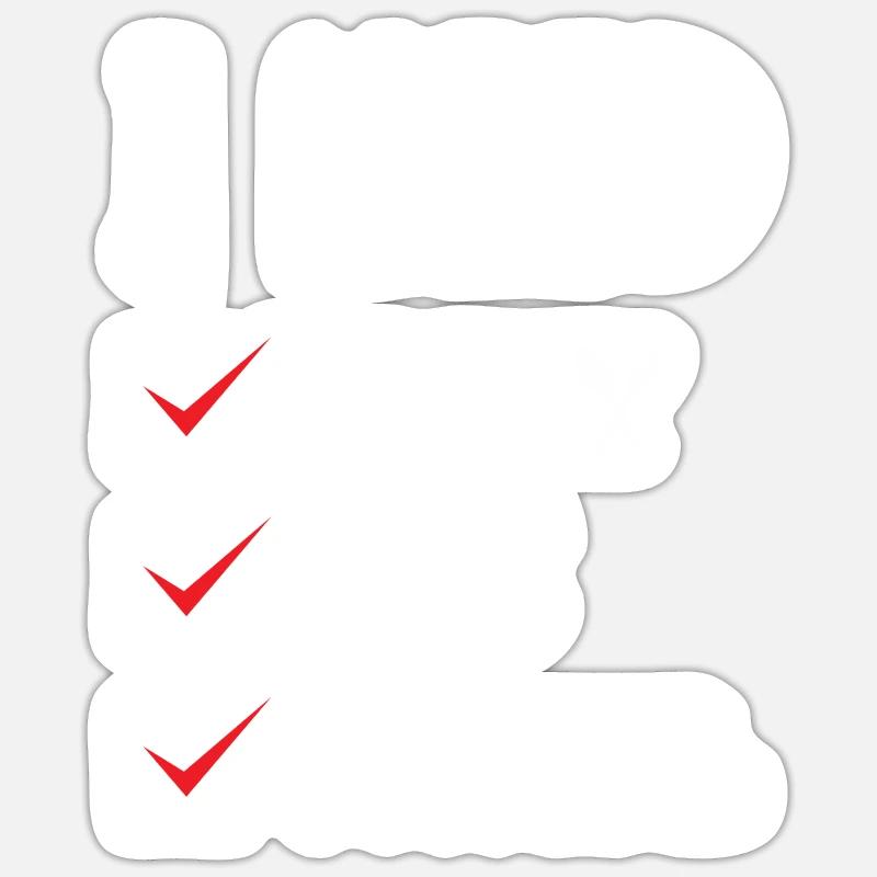 Essen Schlafen Kaffee - Sticker Größe S (10 x 10 cm) - Mattweiß