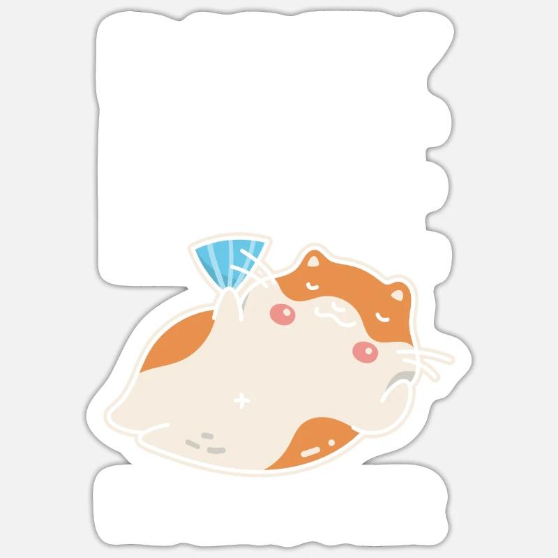 Funny Hamster Gift - Sticker size S (10 x 10 cm) - white matte