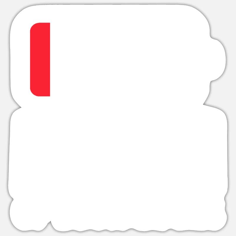 félin - Sticker taille S (10 x 10 cm) - blanc mat