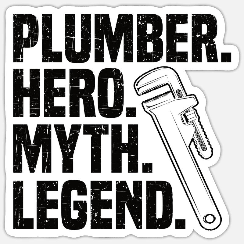 Heating engineer gift system mechanic plumber Sticker size S (10 x 10 cm)