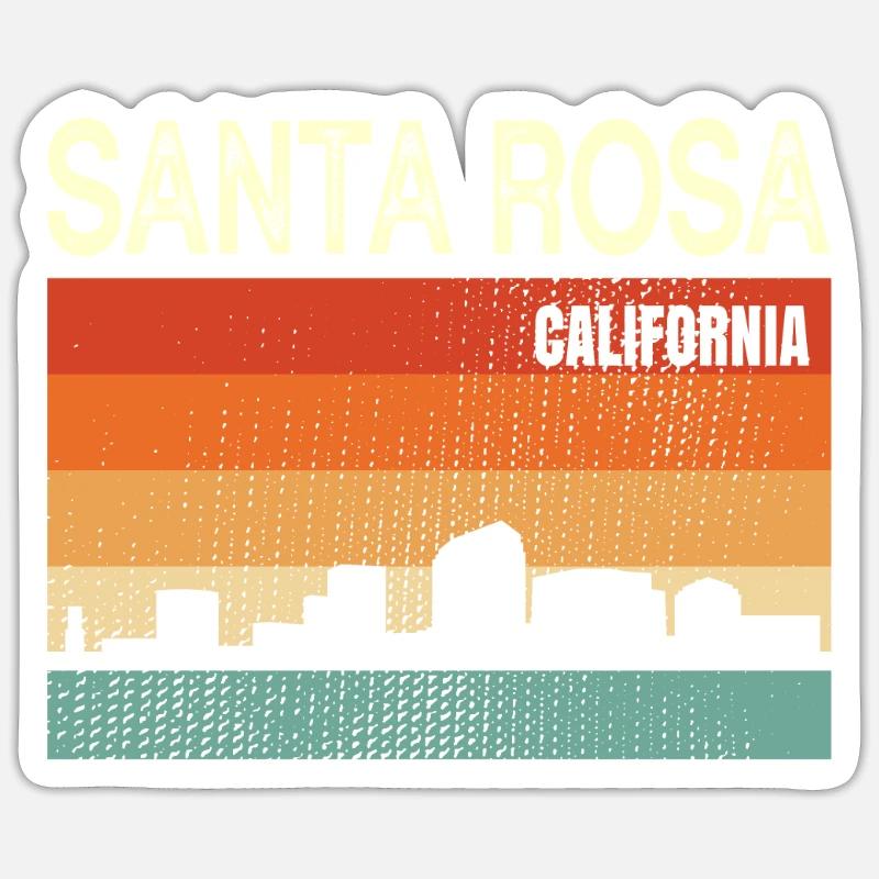 Sainte-Rose - Sticker taille S (10 x 10 cm) - blanc mat