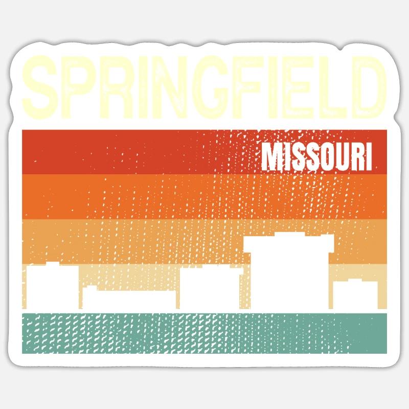 Springfeld - Sticker taille S (10 x 10 cm) - blanc mat