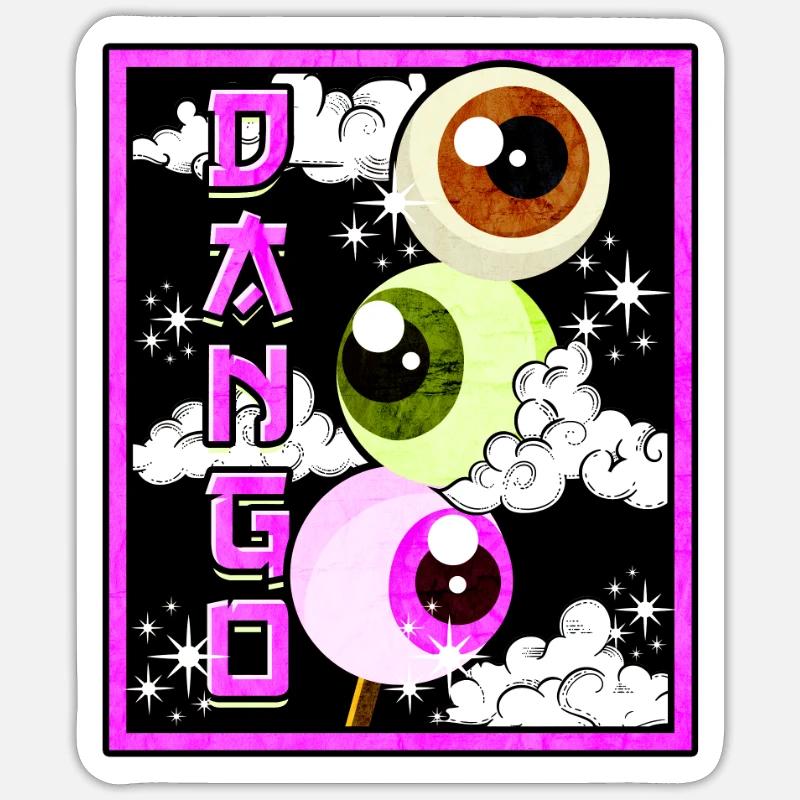 Dango - Dango Reiskuchen Sticker Größe S (10 x 10 cm)