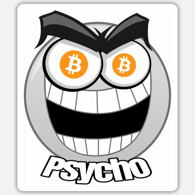 Psycho Sticker size S (10 x 10 cm)