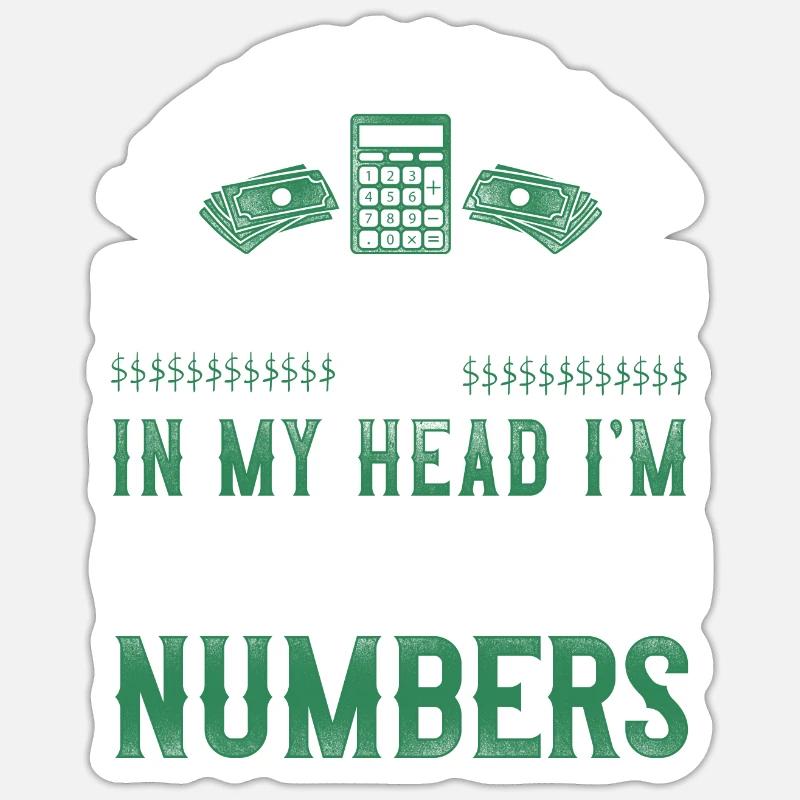 Comptable Comptable Comptable Comptabilité Sticker taille S (10 x 10 cm)