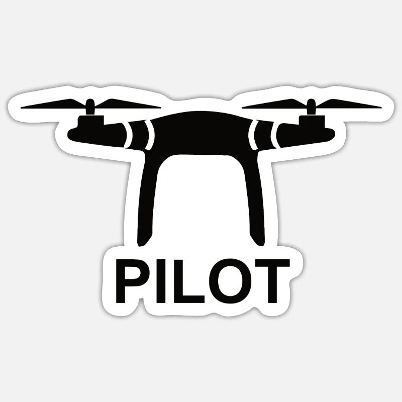 Drone Drone Pilot Drone Operator Quadcopter Sticker size S (10 x 10 cm)