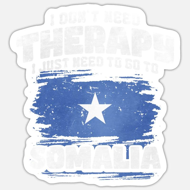 Somalia - Sticker size S (10 x 10 cm) - white matte