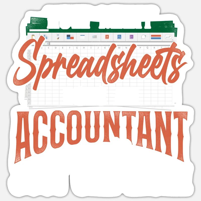 Comptable Comptable Comptable Comptabilité Sticker taille S (10 x 10 cm)