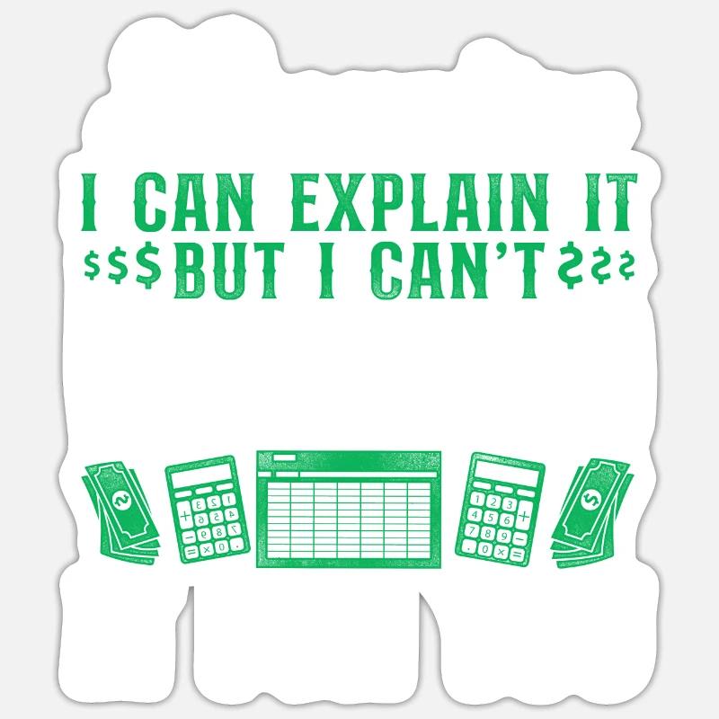 Comptable Comptable Comptable Comptabilité Sticker taille S (10 x 10 cm)