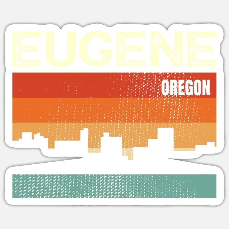 Eugène - Sticker taille S (10 x 10 cm) - blanc mat