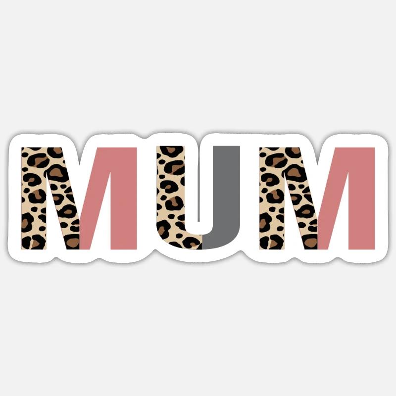Maman - Sticker taille S (10 x 10 cm) - blanc mat
