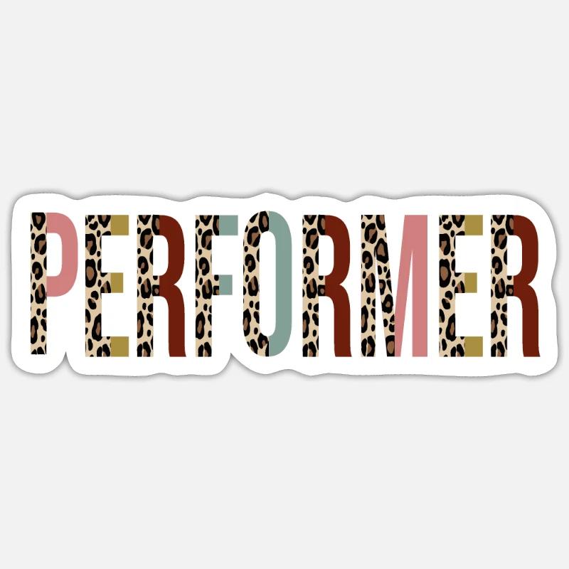 Interprète - Sticker taille S (10 x 10 cm) - blanc mat