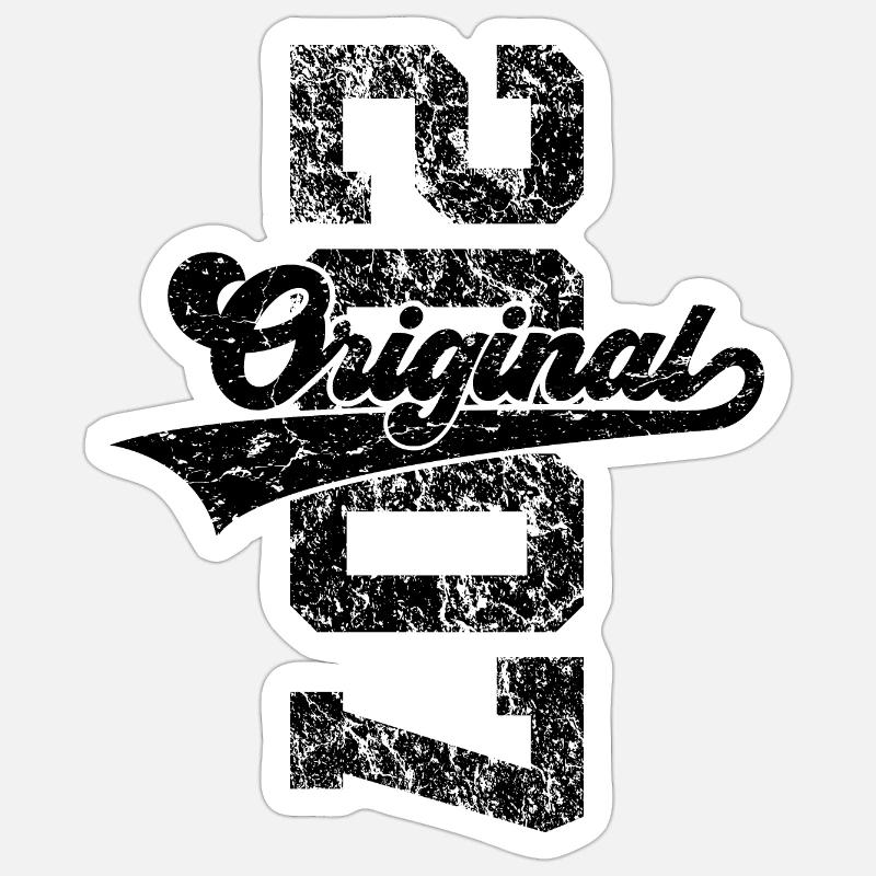19E ANNIVERSAIRE ORIGINAL 2007 Sticker taille S (10 x 10 cm)