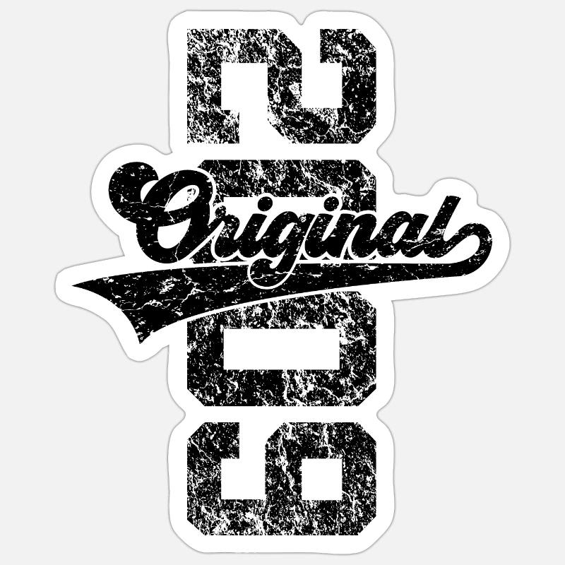 17TH BIRTHDAY ORIGINAL 2009 Sticker size S (10 x 10 cm)