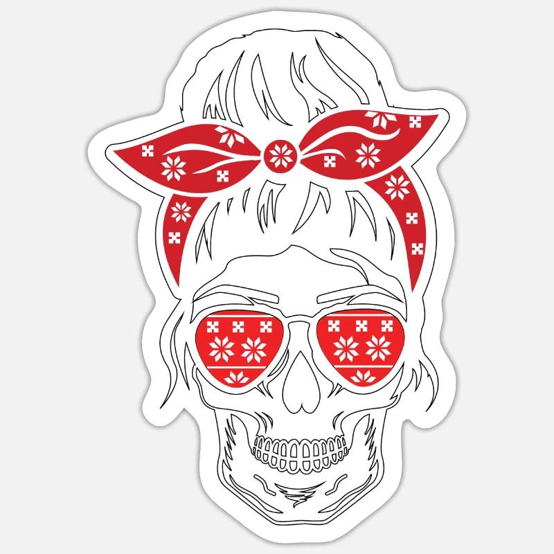 Saké de Noël à l’ancienne Sticker taille S (10 x 10 cm)