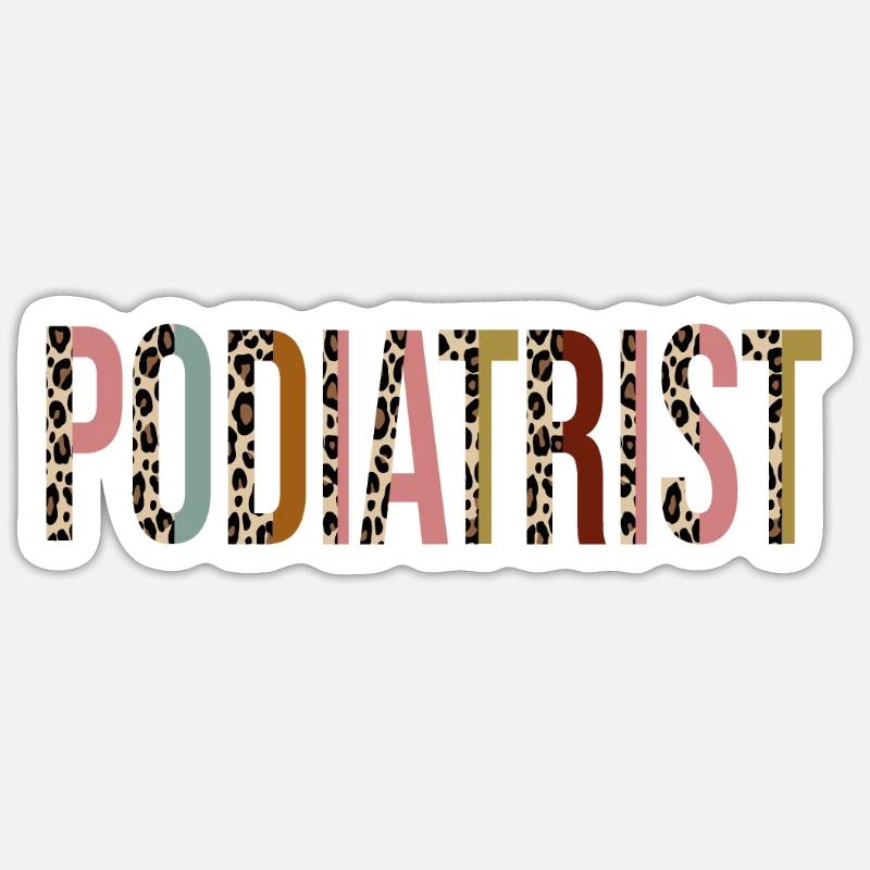 Fußpflegerin - Sticker Größe S (10 x 10 cm) - Mattweiß
