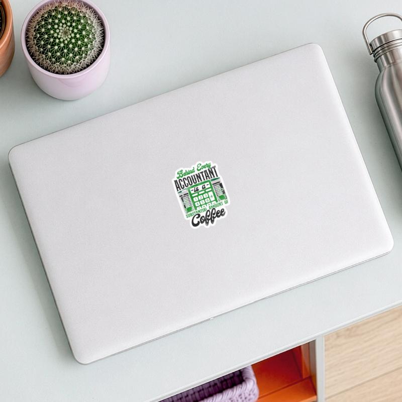 Comptable Comptable Comptable Comptabilité Sticker taille S (10 x 10 cm)