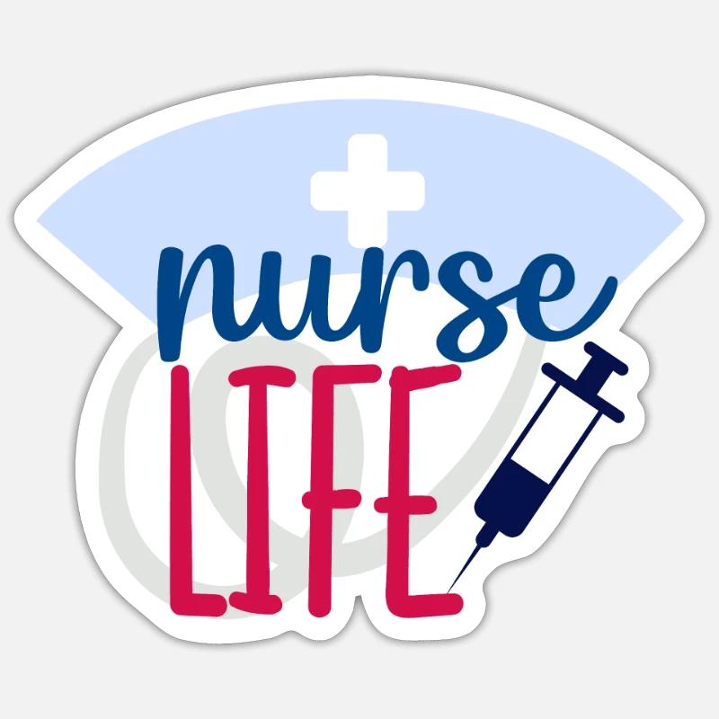 KRANKENSCHWESTER Pflegerin Sticker Größe S (10 x 10 cm)