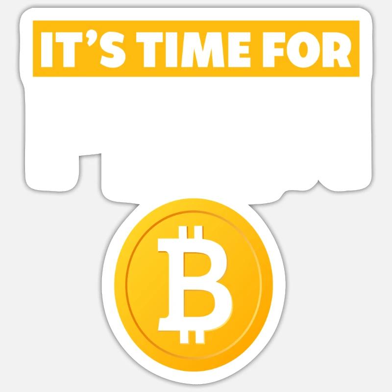 Le Bitcoin - Sticker taille S (10 x 10 cm) - blanc mat