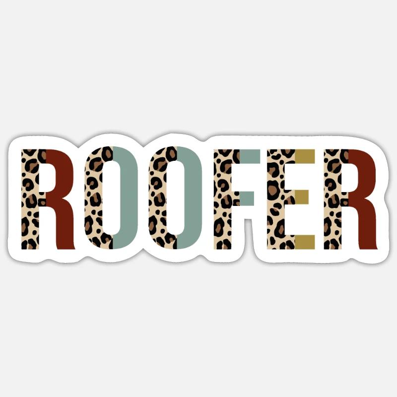 Roofer Sticker size S (10 x 10 cm)