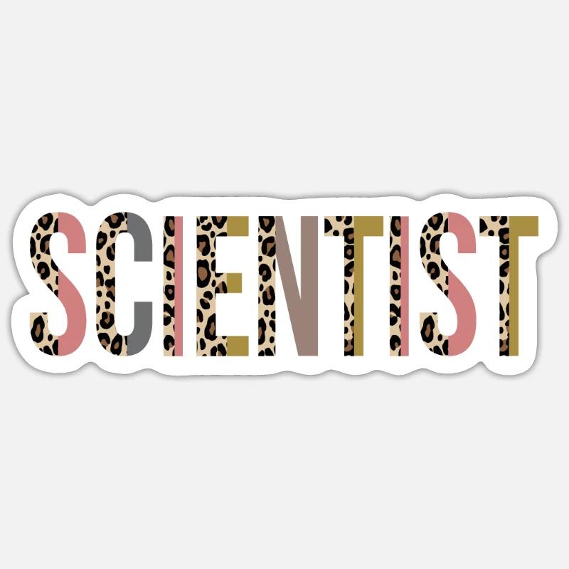 Scientifique - Sticker taille S (10 x 10 cm) - blanc mat