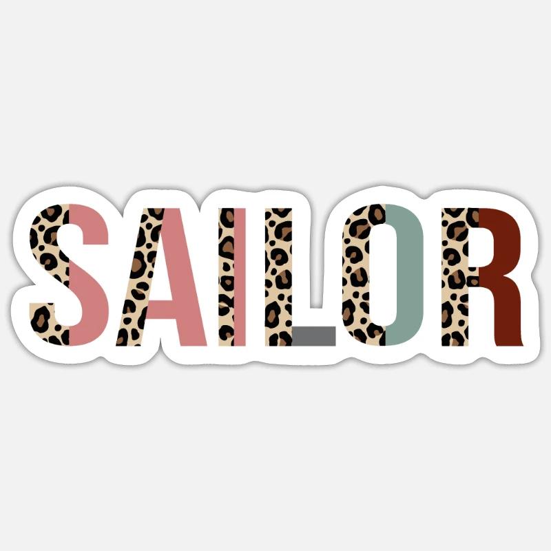 Sailor - Sticker size S (10 x 10 cm) - white matte