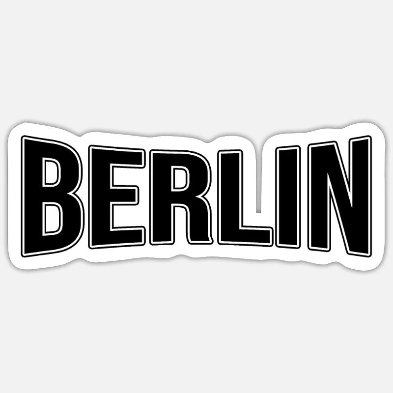 Berlin - Sticker Größe S (10 x 10 cm) - Mattweiß