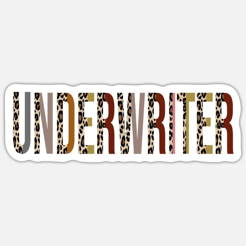 Underwriter - Sticker size S (10 x 10 cm) - white matte