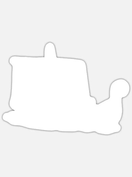 Nordische Mythologie Wikingerboot Oneline Nordic - Sticker størrelse S (10 x 10 cm) - mat hvid