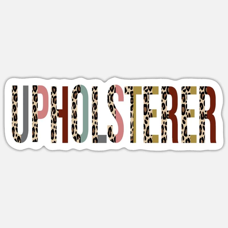 Polsterer - Sticker Größe S (10 x 10 cm) - Mattweiß