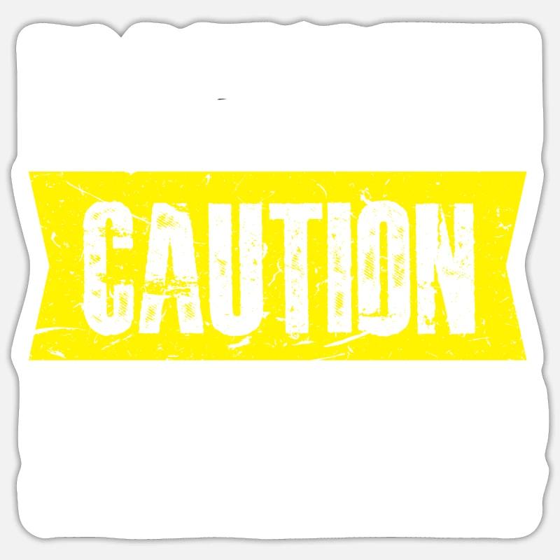 blacksmith caution flying tools Design Sticker Größe S (10 x 10 cm)