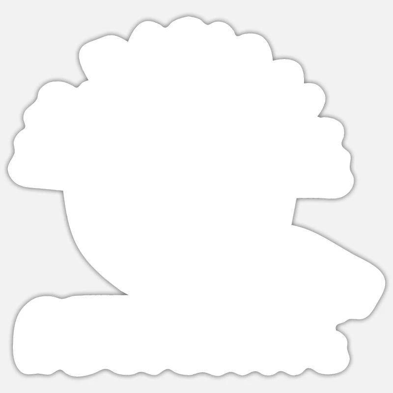 forensic fingerprint magnifying flass design Sticker size S (10 x 10 cm)