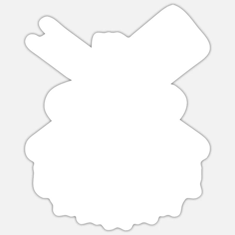 Dad grill master - Sticker size S (10 x 10 cm) - white matte